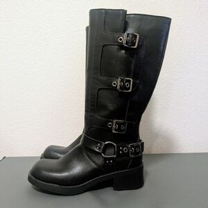 NWOT Madden NYC Women's Faux Leather Tall Moto Boots